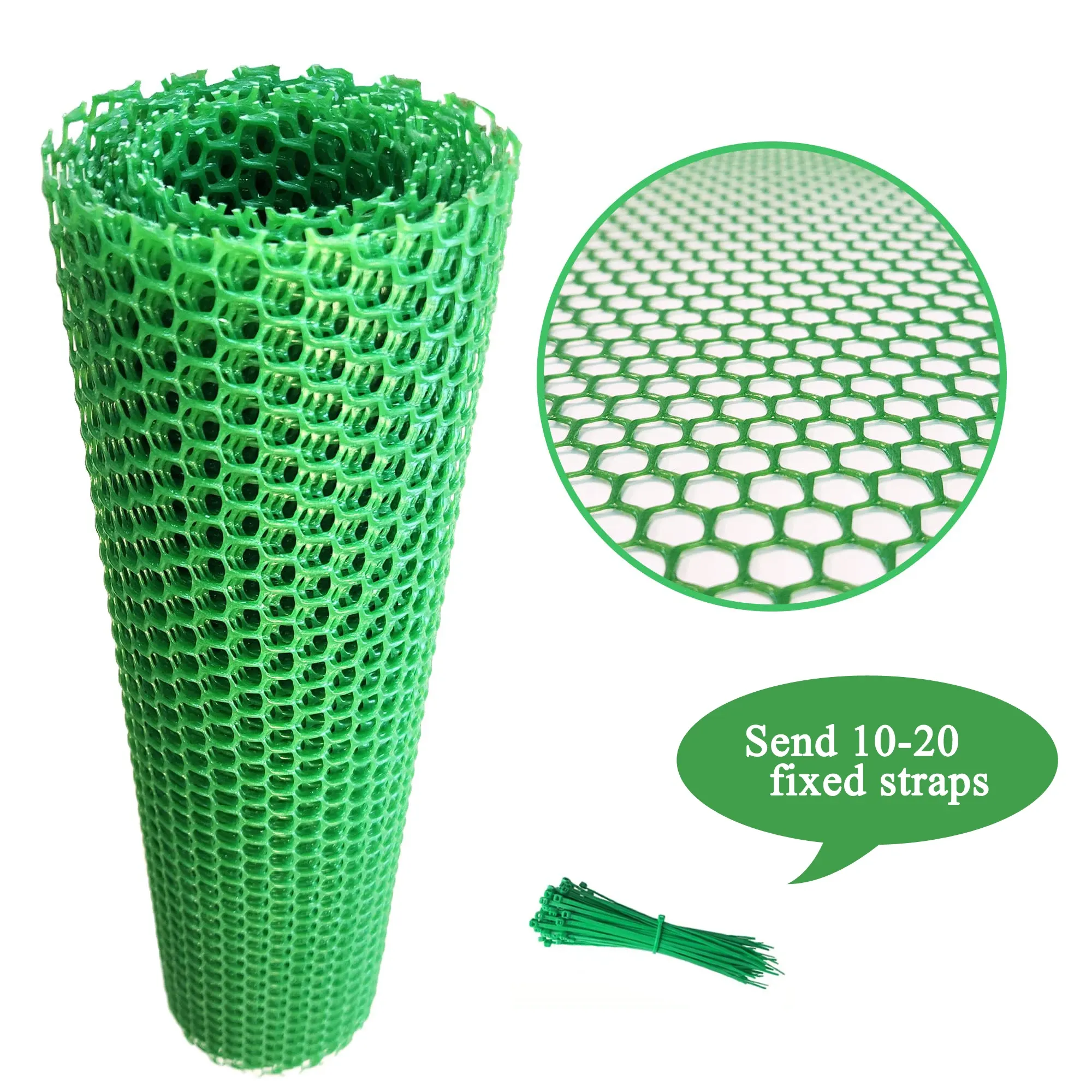 40CM X 300CM 1roll Plastic Mesh Fencing,  Chicken Wire for Garden, Pet Enclosure, Rabbit & Poultry Netting