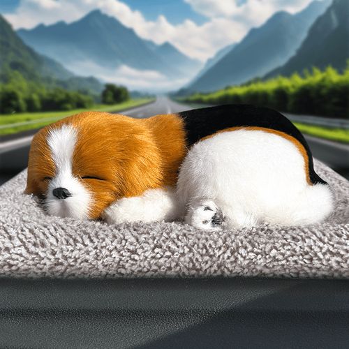Car Dashboard Ornaments Decor Cute Simulation Plush Cats Dogs Toy Automobiles Decoration Interior Children Gift Auto Accessories