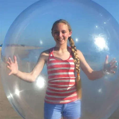 3-Piece Set Outdoor Toy Bubble Ball Inflatable Rubber Ball