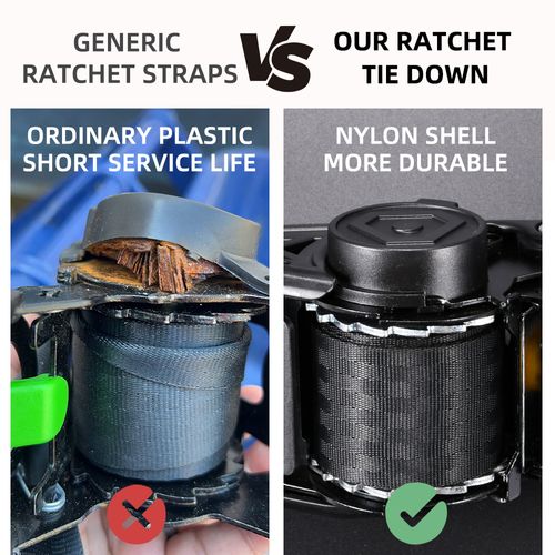 Heavy Duty 2inhc 3000 Lbs. Tangle Free Self Retracting Automatic Retractable Ratchet Straps for Hauling