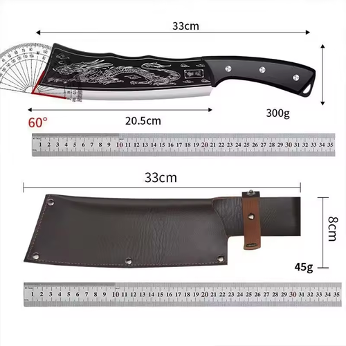 Bone Chopper Kitchen Knife Butcher Knife Hand-forged Sharp Chopping Knife Multi-purpose Cooking Knife
