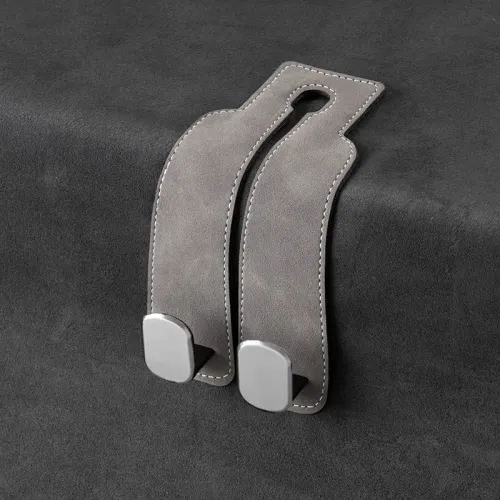 4-pack car hooks suede metal chair back storage double hooks