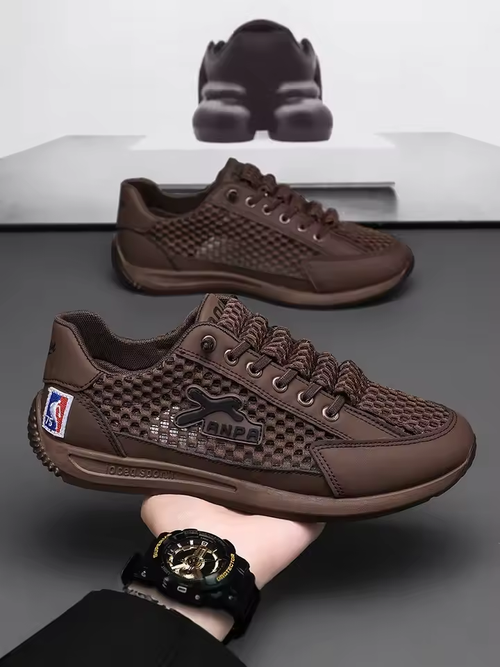 Men's Summer 2026 New Style Breathable Mesh Slip-On Casual Fashionable Hollow out Comfortable Outdoor Low Top Rubber Sole