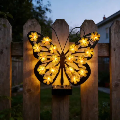Solar Butterfly Wall Sconce Solar Butterfly Wall Sconce Landscape Atmosphere Light Outdoor Decorative Light for 1.2V