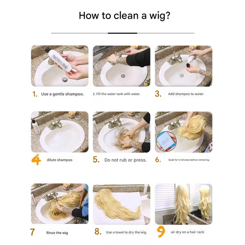 Front lace wig gradient piano color big wave