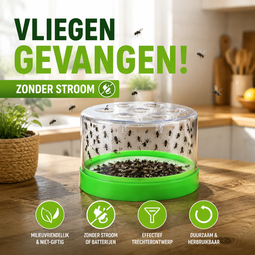 Non-electric fly trap – reusable, effective, and eco-friendly! Get rid of those pests!