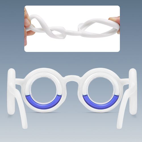 Foldable lens-free anti-motion sickness glasses