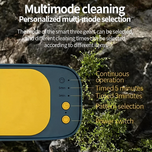 Portable Ultrasonic Cleaner—a compact device for cleaning eyeglasses, using high-frequency vibration to clean jewelry, glasses, dental aligners, and more.