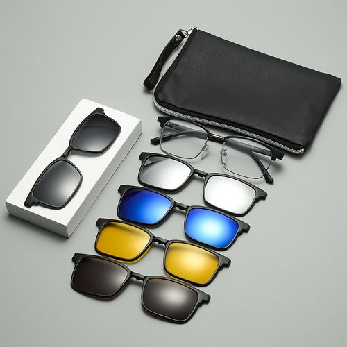 Magnetic 5-in-1 Interchangeable Sunglasses Set