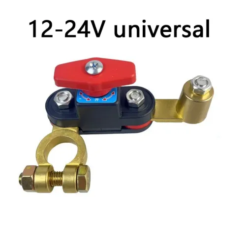 Car Battery Disconnect Switch, 12-24V Heavy Duty Master Kill Switch with Bidirectional Rotatable Joint
