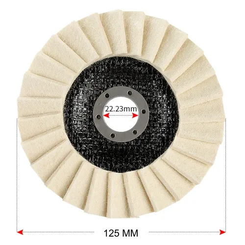 1pc 5Inch 125mm Round Wool Polishing Wheel Wool Felt Pad Grinder Accessories Grinding Disc for Metal Glass Ceramic Polishing