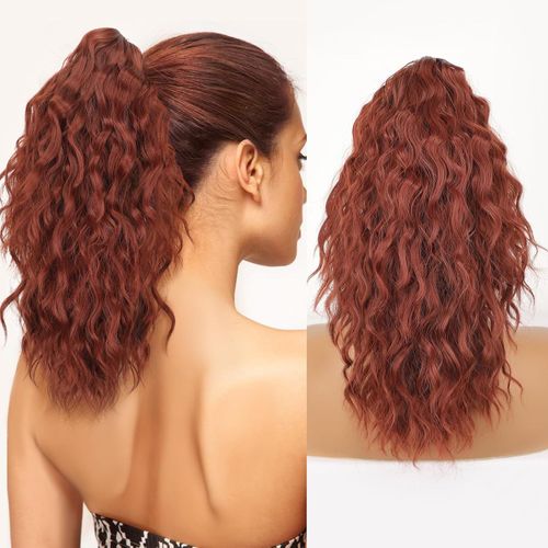 Women's wig curly wave hair extension ponytail hair extension