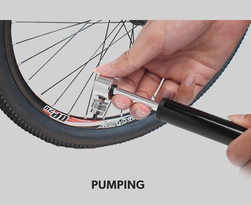 Mountain Bike Aluminum Alloy Mini Hand Pump Portable Road Bike Basketball Inflator