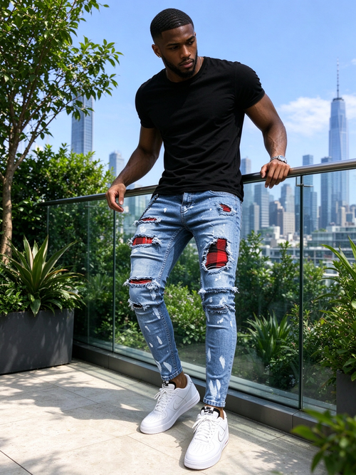 Trendy Ripped Men's Jeans