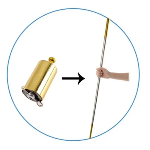 150cm 0.59in Appearing Portable Pocket Steel stick