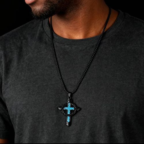 Dark Thorn Cross Necklace