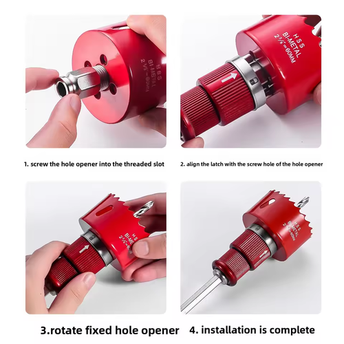 Universal Hex Shank Quick-Release Connecting Rod - Heavy-Duty Tool for Metal Pipe Fire Extending Hole Opener