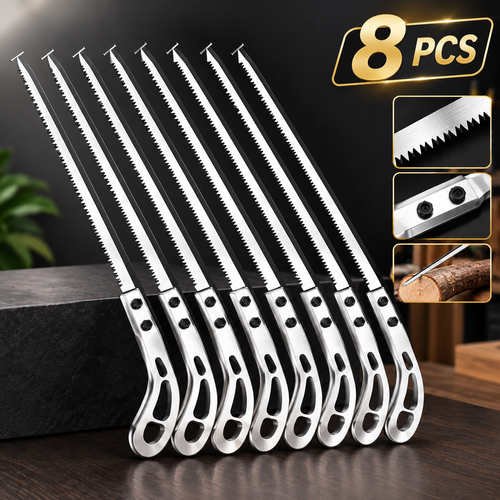 8PCS Hand Saw Garden Saw, 340mm Woodworking Saw, Mini Saw for Cutting Wood and Wall Panels