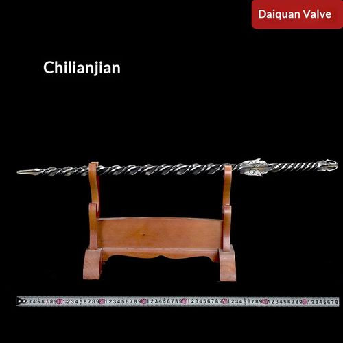 Chilian Stream Reverse Dragon Tooth  — The 18 Traditional Weapons Series | Longquan Artisan Blade — Tea Knife, Collectible Display Piece, and Cold Weapon Miniature