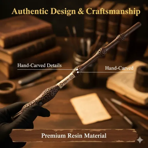 Harry Potter creative Resin Magic Wand Decorative Prop Fantasy Style Ornament With Textured Handle For Home Display Gift Collection