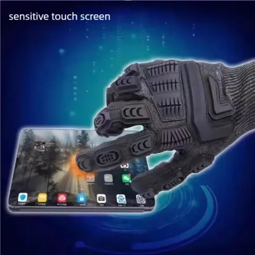 Level 5 Cut Resistant Tactical Gloves Full Finger Outdoor Cycling Gloves Touch Screen Compatible Durable Anti-Scratch Gloves