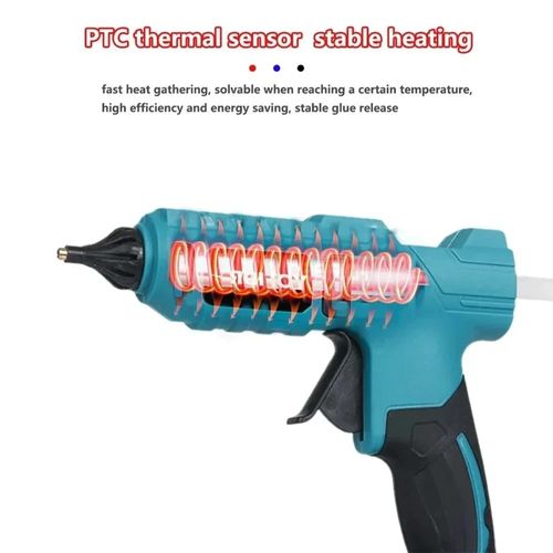 Electric Hot Melt Glue Gun Cordless Electric Glue Grab 11mm Glue Stick Hot Melt Welding Air Gun （No battery）for Makita 18V
