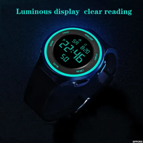 Electronic Watch Men's and Women's Night Light Sports Multi Functional Couple Watch