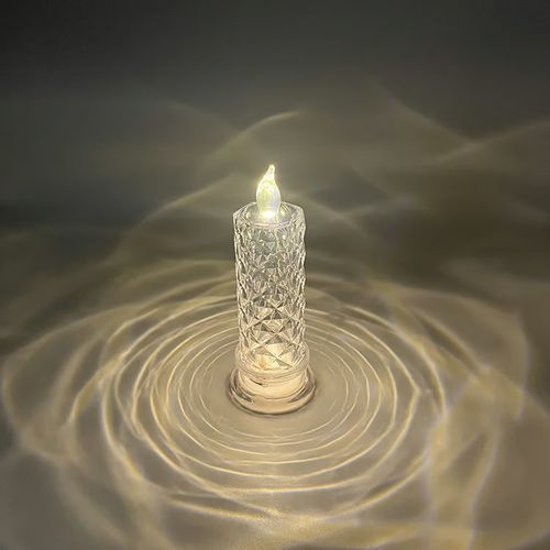 4 PCS LED Crystal Candle Lights - Battery Operated