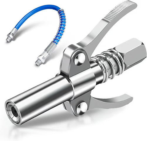 Double Handle High Pressure Quick Release Grease Coupler