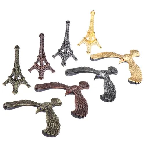 Creative Suspension Anti Gravity Balance Eagle Pendulum Iron Tower Model Metal Crafts Wine Cabinet Decor Gift Home Decoration