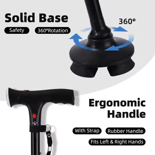 Multifunctional Folding Elderly Cane
