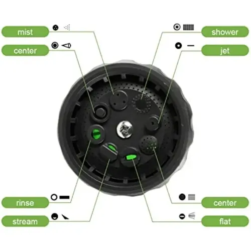 8 in 1 pressure hose nozzle foam spray gun garden watering animals bathing car washing tools