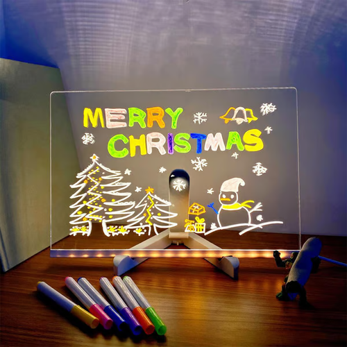 Gifts  - LED Note Board with Colored Pens