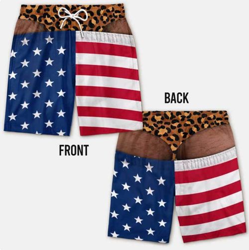 Novelty flag-print boxers shorts