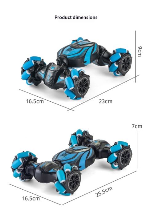 4WD Gesture Sensing RC Stunt Car, Remote Control Drift Racing Car with Spray & LED Lights, Hand Controlled High Speed Toy Vehicle, Birthday Gift for Boys Kids