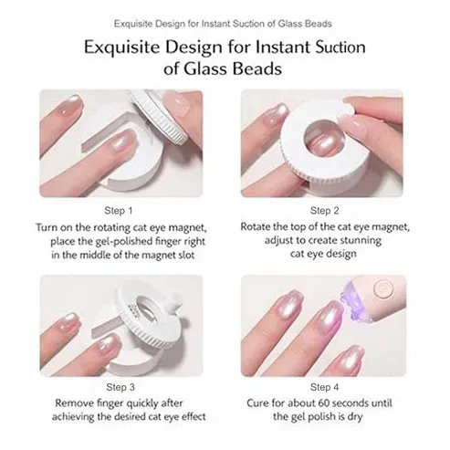 Rotating Cats Eye Nail Magnet Tool