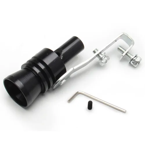 Universal Car Black Turbo Sound Whistle Vehicle Refit Device Exhaust Pipe Turbo Sound Simulator Turbo Muffler Whistler