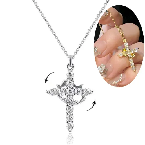 Cross Crown Necklace