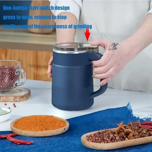 Electric Coffee Grinder Stainless Steel Multifunction Mill Household Spice Powder Grinding Maker Small Wall Breaker Easy Clean