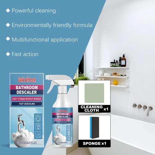 D8KF Bathroom Descaler Foam Cleaner, Upgrade Powerful Bathroom Descaler Foam Cleaner All Purpose Rinse Cleaning Foams for