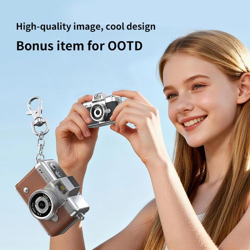 Pocket-Sized Cool! Mini DSLR Keychain - Press the Button to Hear the Snap!