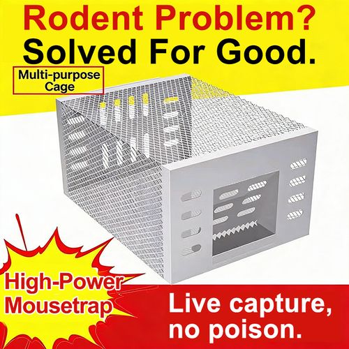 Automatic Rat Cage Trap, Reusable Continuous Mouse Trap