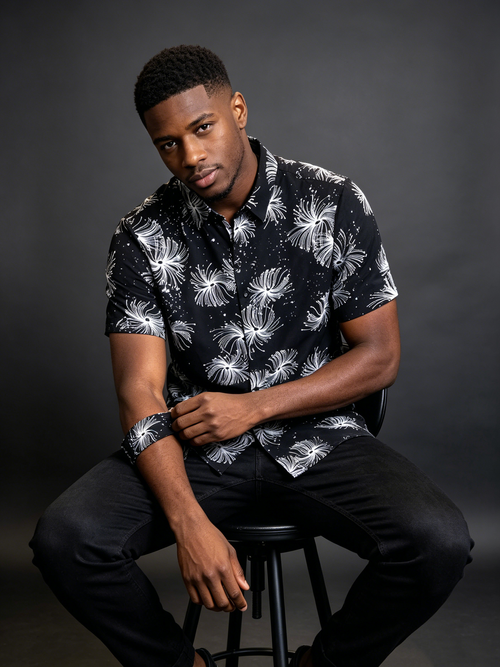Advanced men's short sleeved shirt