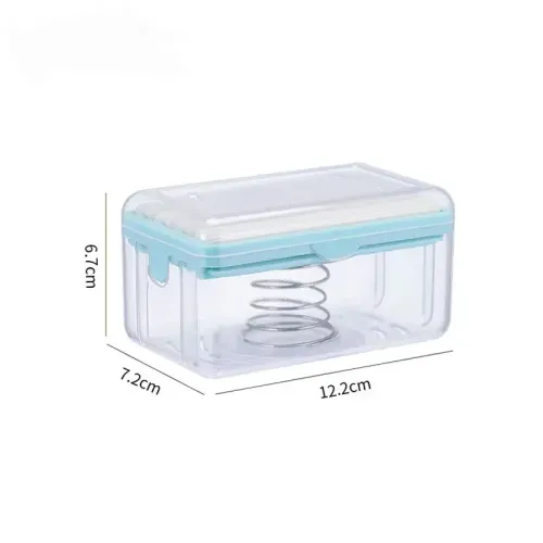 5PC Roller Soap Mover Cylindrical Bathroom Soap Tray Rack Soap Box Plastic Storage Container with Drainage Bathroom Accessories Soap