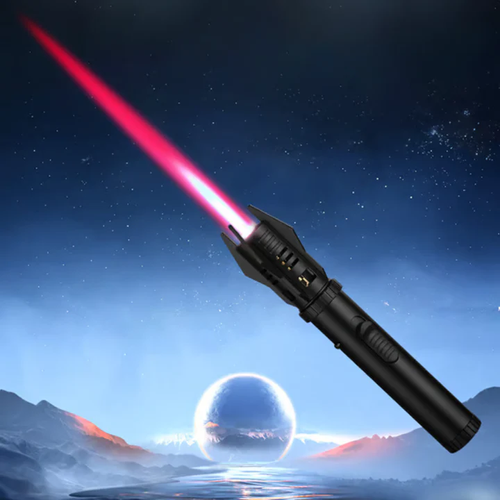 Portable Lightsaber Windproof Flame Blowing Flashlight Lighter