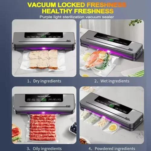 Automatic vacuum sealer for food preservation at home