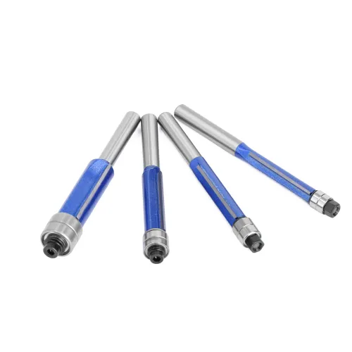 6mm A quarter Double Bearing Carbide Flush Trim Router Bits for Wood Biaxial Trimming Tool Carving Milling Cutter Woodworking Tools