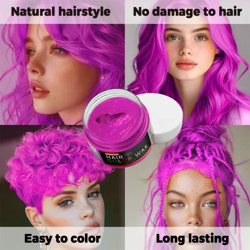 120g LargeCapacity Valentine's Day DIY Hair Coloring Clay  EasytoWash, Temporary Hair Color Cream a Hair Styling Product Suitable for Coloring Hair, Beards, and Eyebrows.