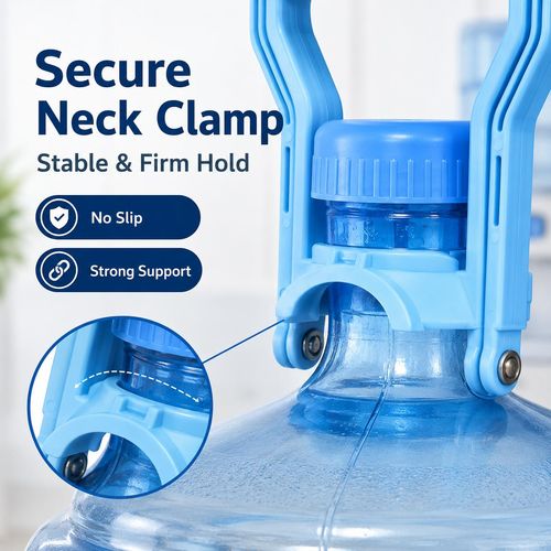 5PCS 5 Gallon Water Jug Lifter Handle, Easy Grip Heavy Water Bottle Carrier for Home Office Camping