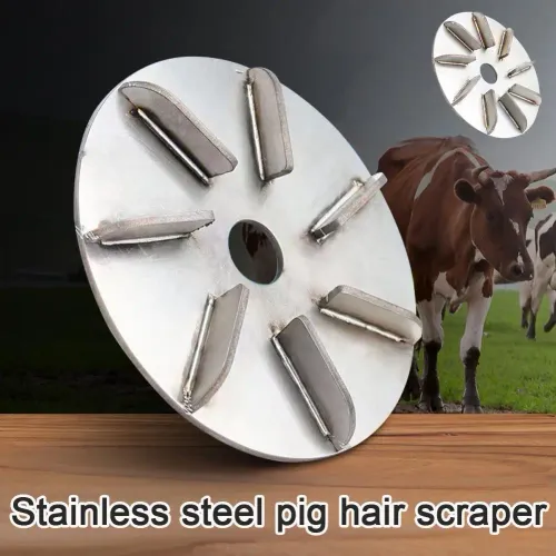 Animal Hair Remover Knife Professional Hair Scrapers For Pig Cattle Sheep Labor Saving Hair Removing Disc Animal Hair